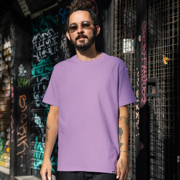 12._ Men’s Plain Lavender Regular T-Shirt...... “Make Every Day Remarkable with Our Regular Tees_ jpg Men Plain Regular T-Shirts