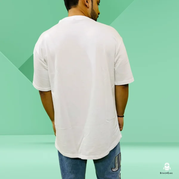 1_Gentleman Graphic Printed Oversized T-shirt For Men. White and Black Tee for the Modern Gentleman (2) Gentleman Graphic Printed Oversized T-shirt For Men