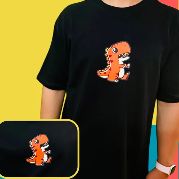 26._ Men’s Black Dinosaur Mini Graphic Oversized T-Shirtjpg3 Men’s Black Dinosaur Mini Graphic Oversized T-Shirt