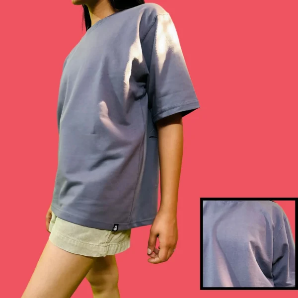 28_Women’s Grey Graphic Printed Oversized T-Shirt. Elevate Your Style with Fashionable Comfort (3) Women’s Grey Graphic Printed Oversized T-Shirt