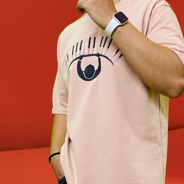 62_Men’s Beige Graphic Oversized T-Shirt. Classic Tee For Everyday Comfort (4) Men’s Beige Graphic Printed Oversized T-Shirt