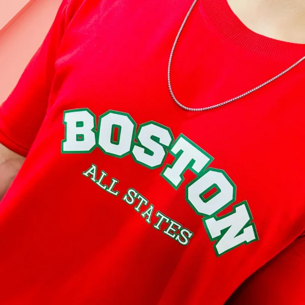 7_Boston All States Men’s Red Oversized T-Shirt. Classic Red Tee For Everlasting Style (3) Boston All States Men’s Red Oversized T-Shirt