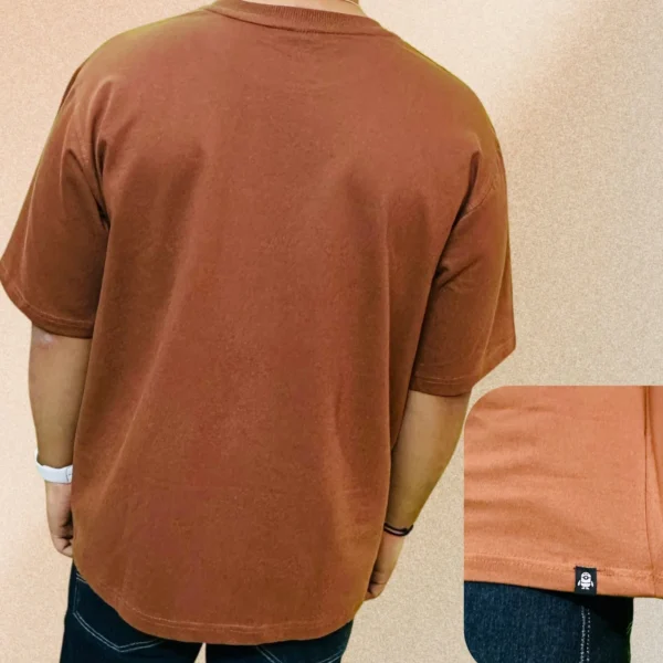 9_TRAVIS SCOTT Men’s Iconic Oversized T-Shirt. Men_s Iconic Oversized Streetwear Tee in Brown (5) Men's Brown Life is Short Buy the Shoes Oversized Tshirt