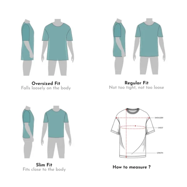 measure White Team League Oversized T-Shirt for Men
