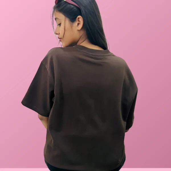 Graphic MASK Brown Oversized T-Shirt for Women Graphic MASK Brown Oversized T-Shirt for Women