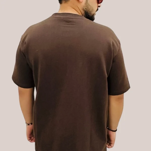 Brown Oversized Tshirt for Men Graphic MASK Brown Oversized T-Shirt for Men