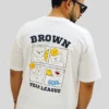 White Team League Oversized T-Shirt for Men