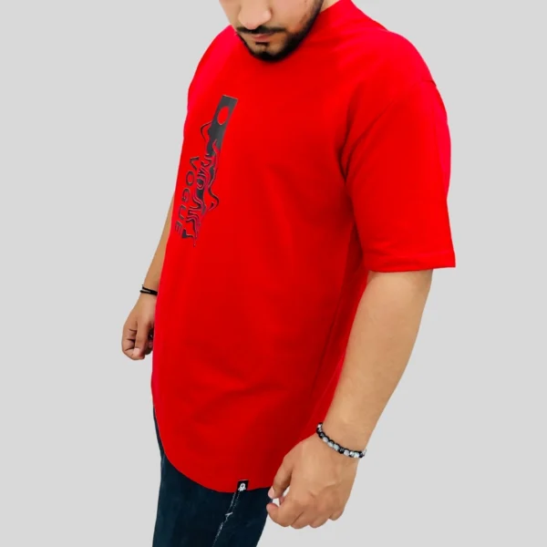 VOGUE Red Graphic Oversized T-Shirt for Men VOGUE Red Graphic Oversized T-Shirt for Men