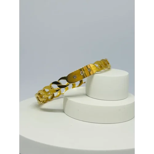 Cuban Link gold bracelet/bangle for women