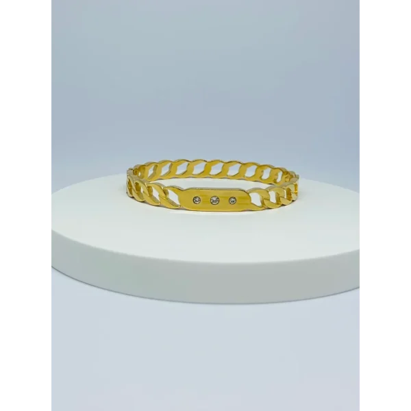 Cuban Link gold bracelet/bangle for women